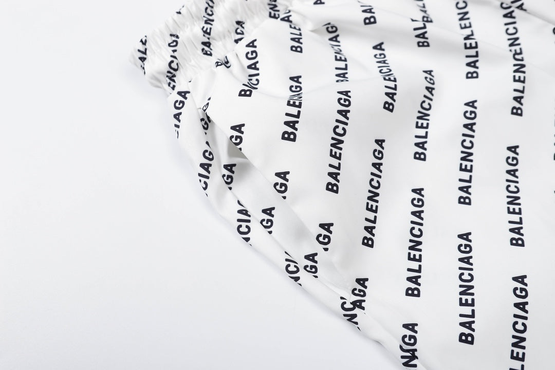 Balenciaga Statement Floral Longline Casual Beach Shorts