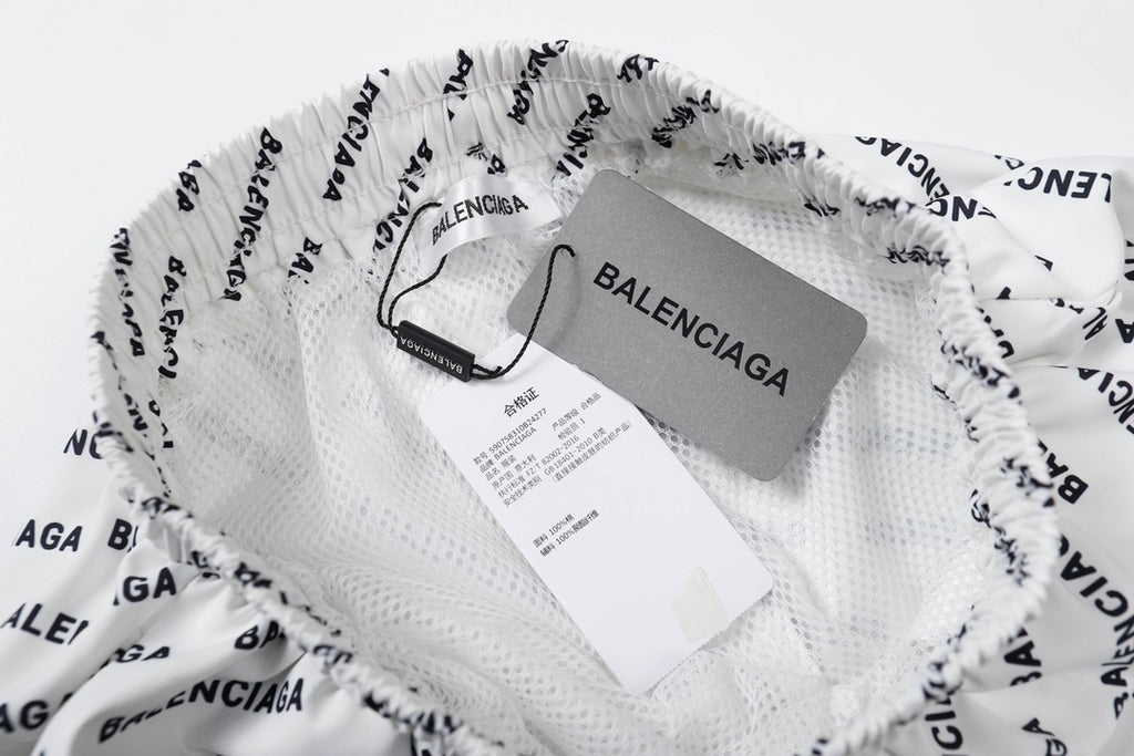 Balenciaga Statement Floral Longline Casual Beach Shorts