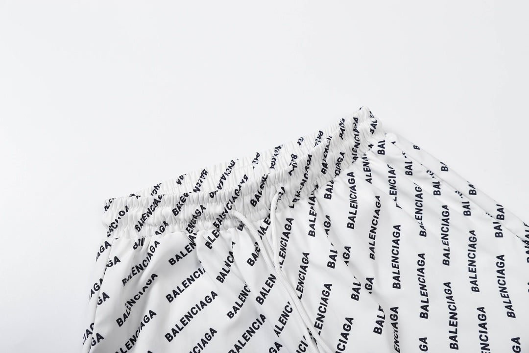 Balenciaga Statement Floral Longline Casual Beach Shorts