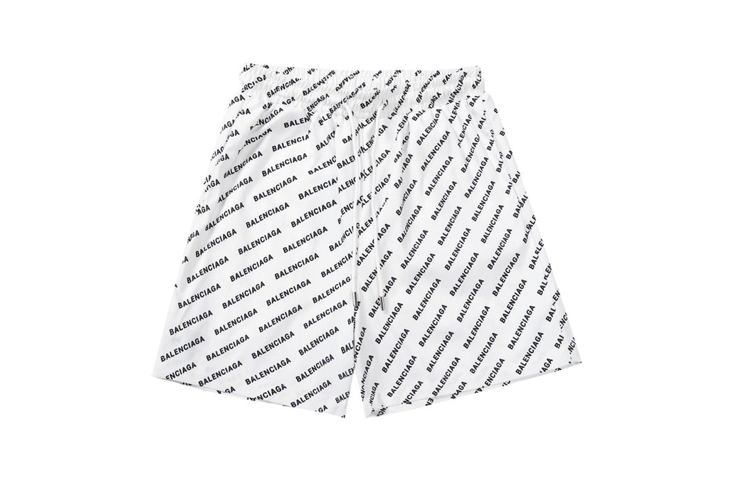 Balenciaga Statement Floral Longline Casual Beach Shorts