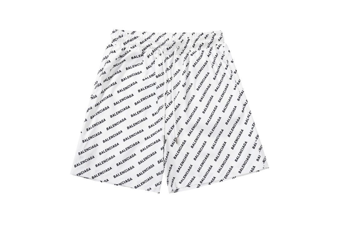 Balenciaga Statement Floral Longline Casual Beach Shorts