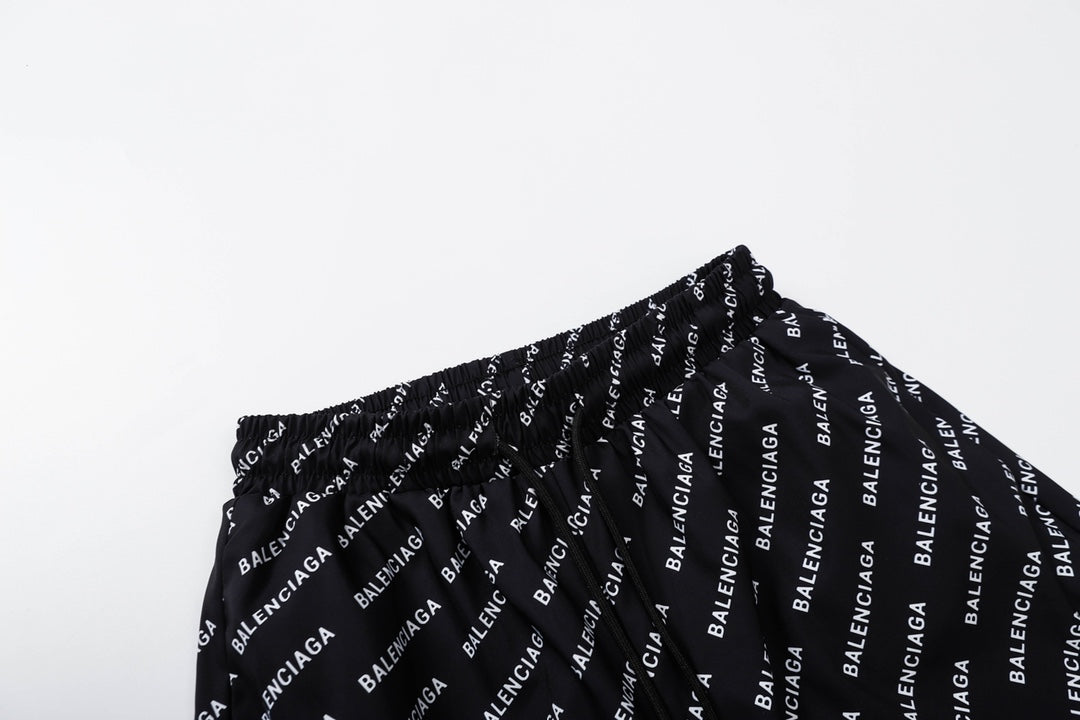 Balenciaga Statement Floral Longline Casual Beach Shorts
