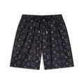 Louis Vuitton Full Logo Print Swim Trunks – Black