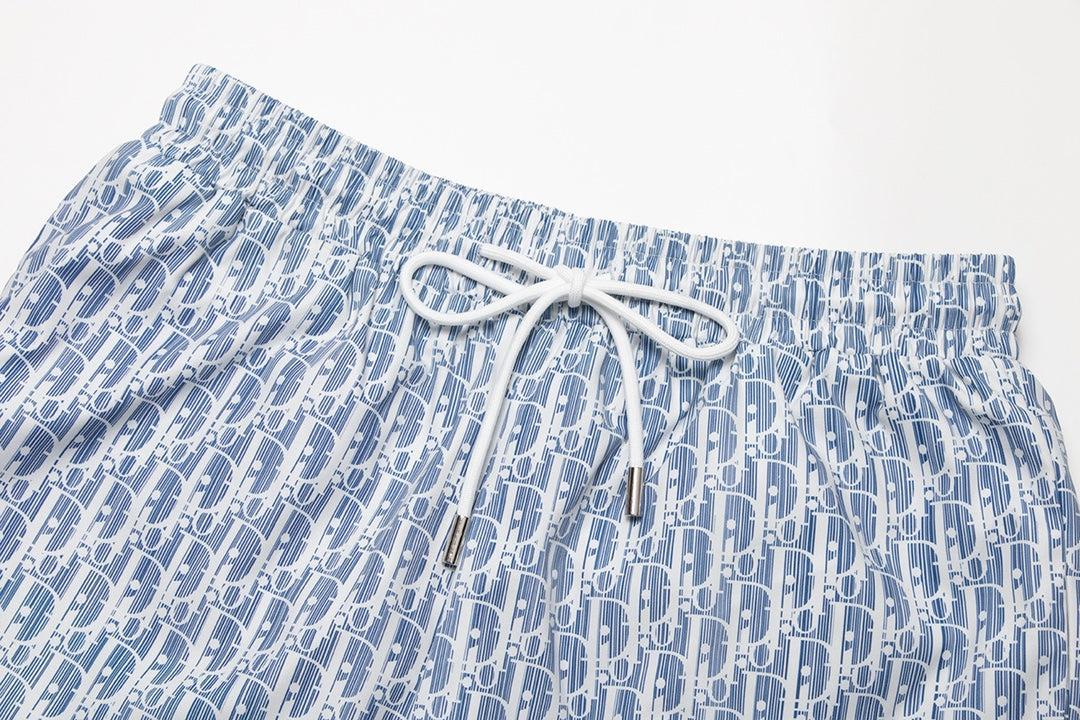 Dior Premium Full-Print Beach Swim Trunks