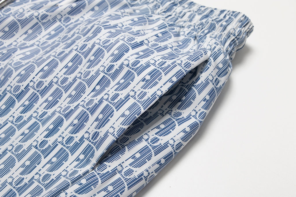 Dior Premium Full-Print Beach Swim Trunks