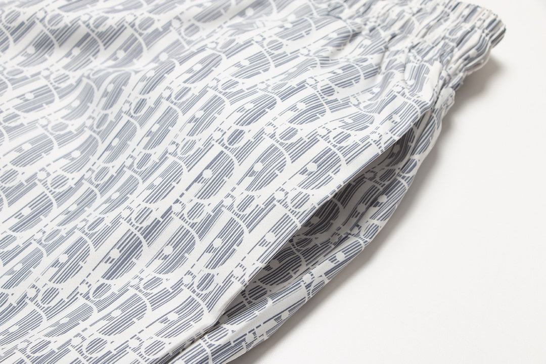 Dior Premium Full-Print Beach Swim Trunks