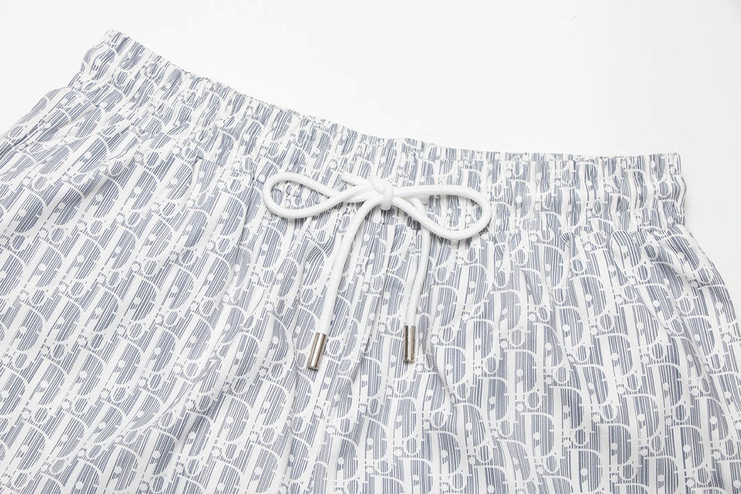 Dior Premium Full-Print Beach Swim Trunks