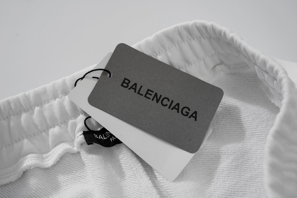 Balenciaga Signature Terry Shorts with Embroidered Detailing