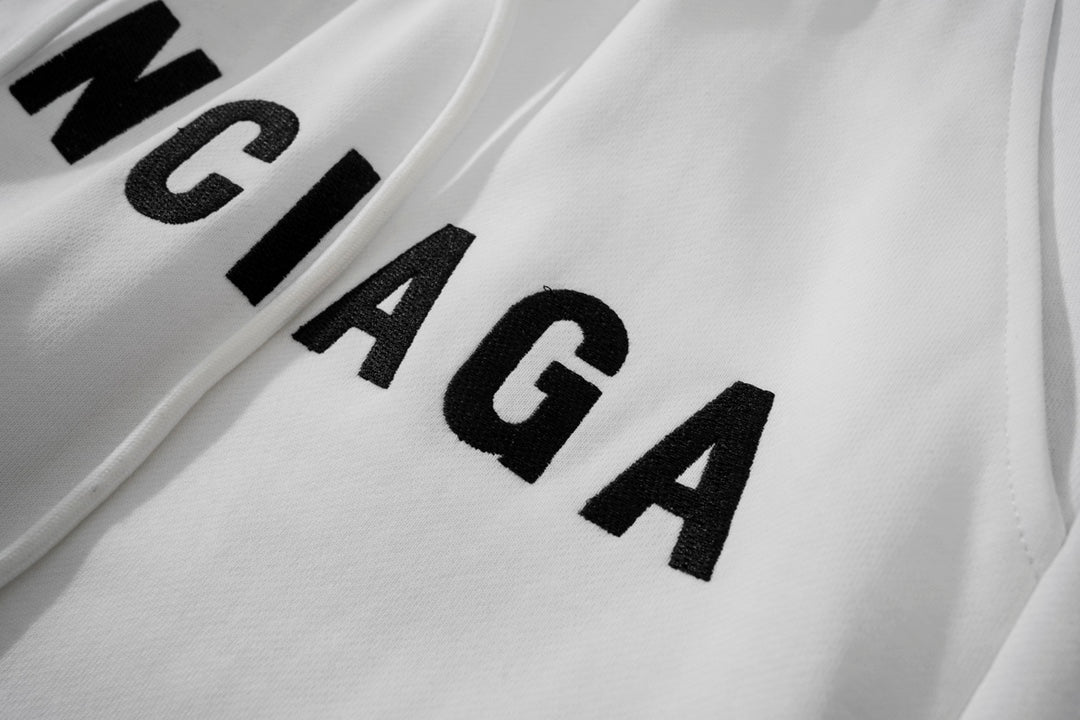 Balenciaga Signature Terry Shorts with Embroidered Detailing