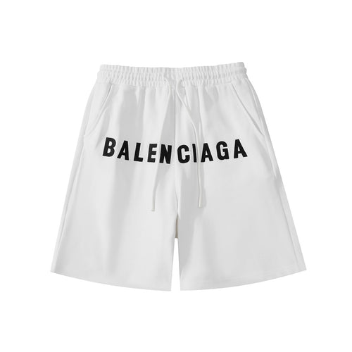 Balenciaga Signature Terry Shorts with Embroidered Detailing