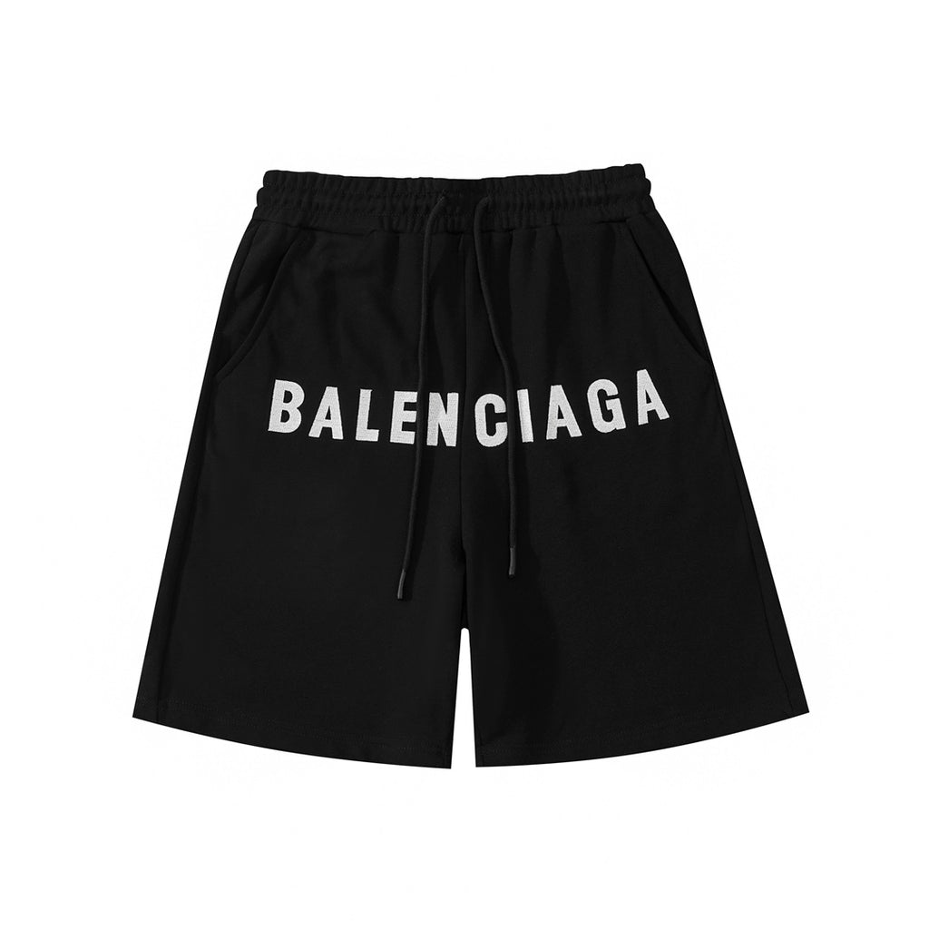 Balenciaga Signature Terry Shorts with Embroidered Detailing