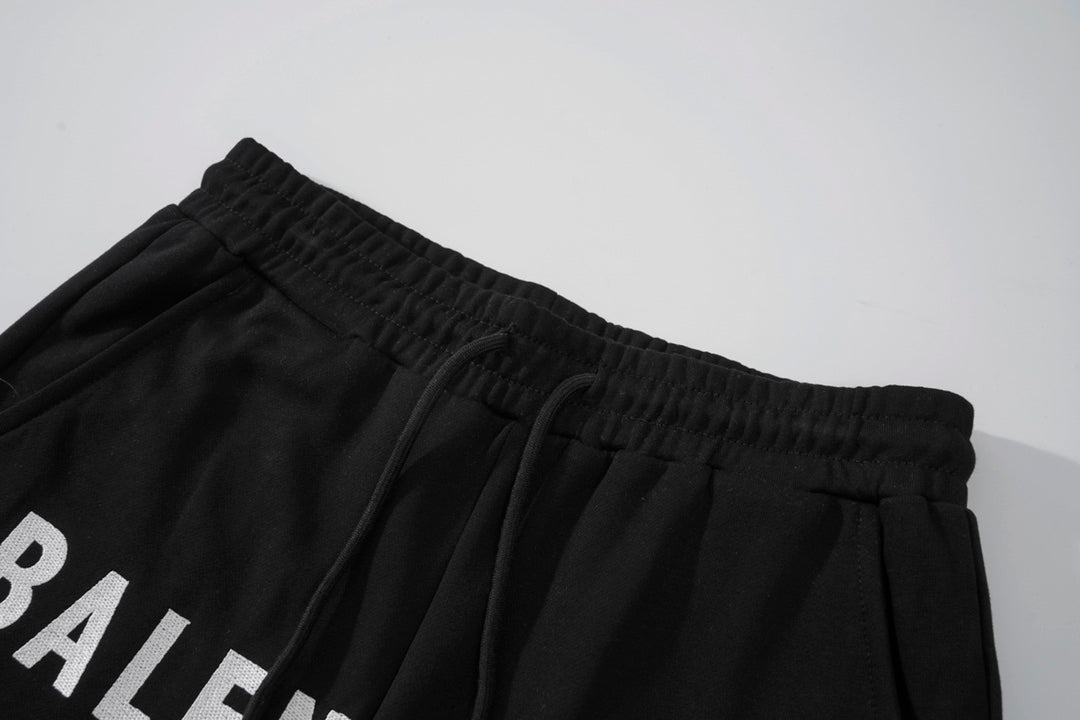 Balenciaga Signature Terry Shorts with Embroidered Detailing