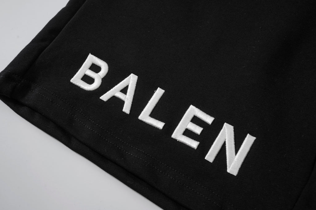 Balenciaga Elevated Terry Cloth Shorts With Embroidered Detail