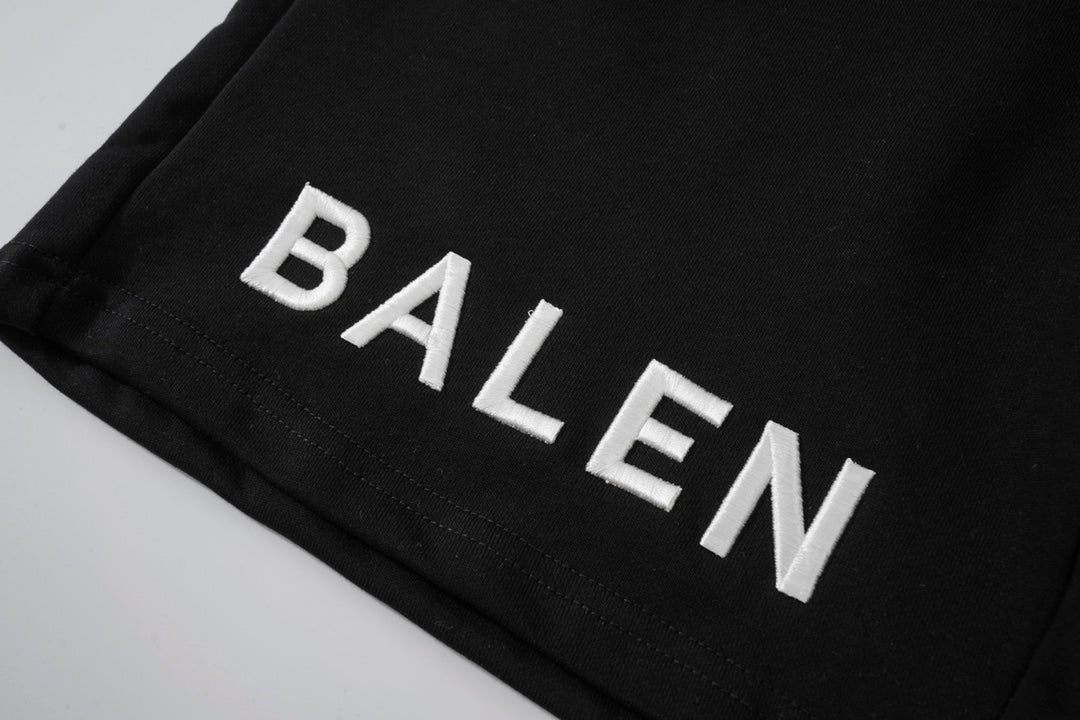 Balenciaga Elevated Terry Cloth Shorts With Embroidered Detail
