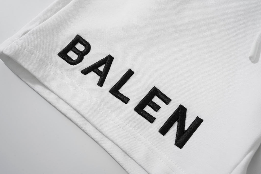 Balenciaga Elevated Terry Cloth Shorts With Embroidered Detail