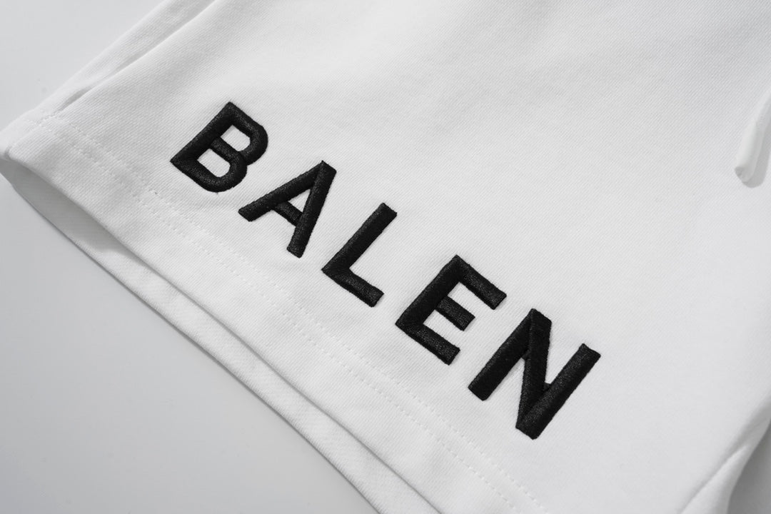 Balenciaga Elevated Terry Cloth Shorts With Embroidered Detail