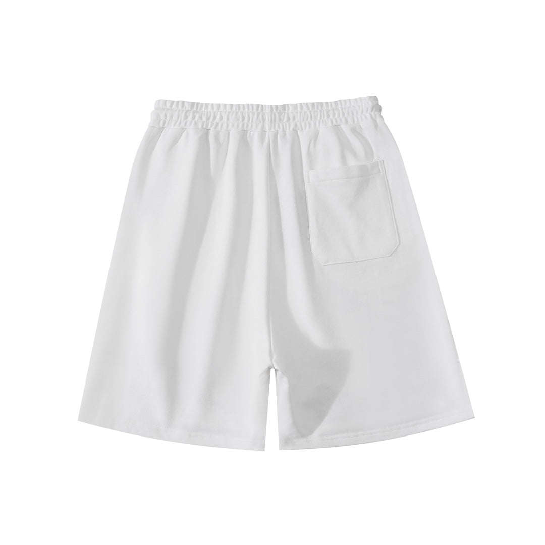 Balenciaga Elevated Terry Cloth Shorts With Embroidered Detail