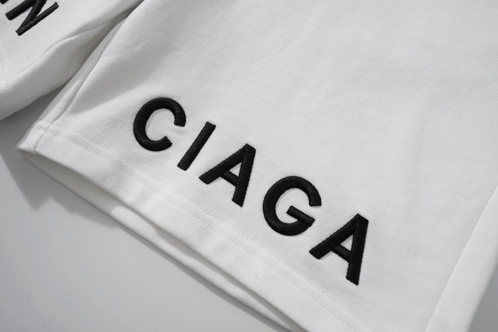 Balenciaga Elevated Terry Cloth Shorts With Embroidered Detail