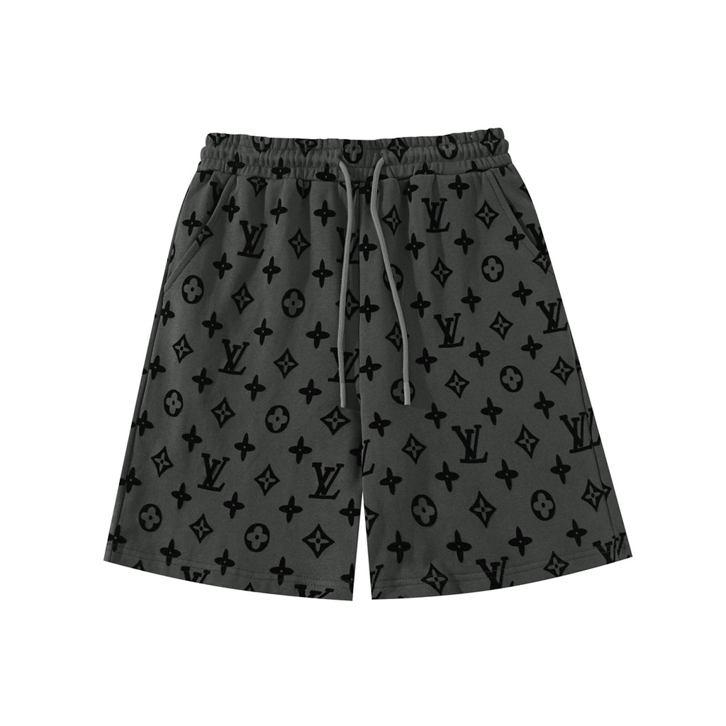 Louis Vuitton Monogram Flocked Luxury Shorts