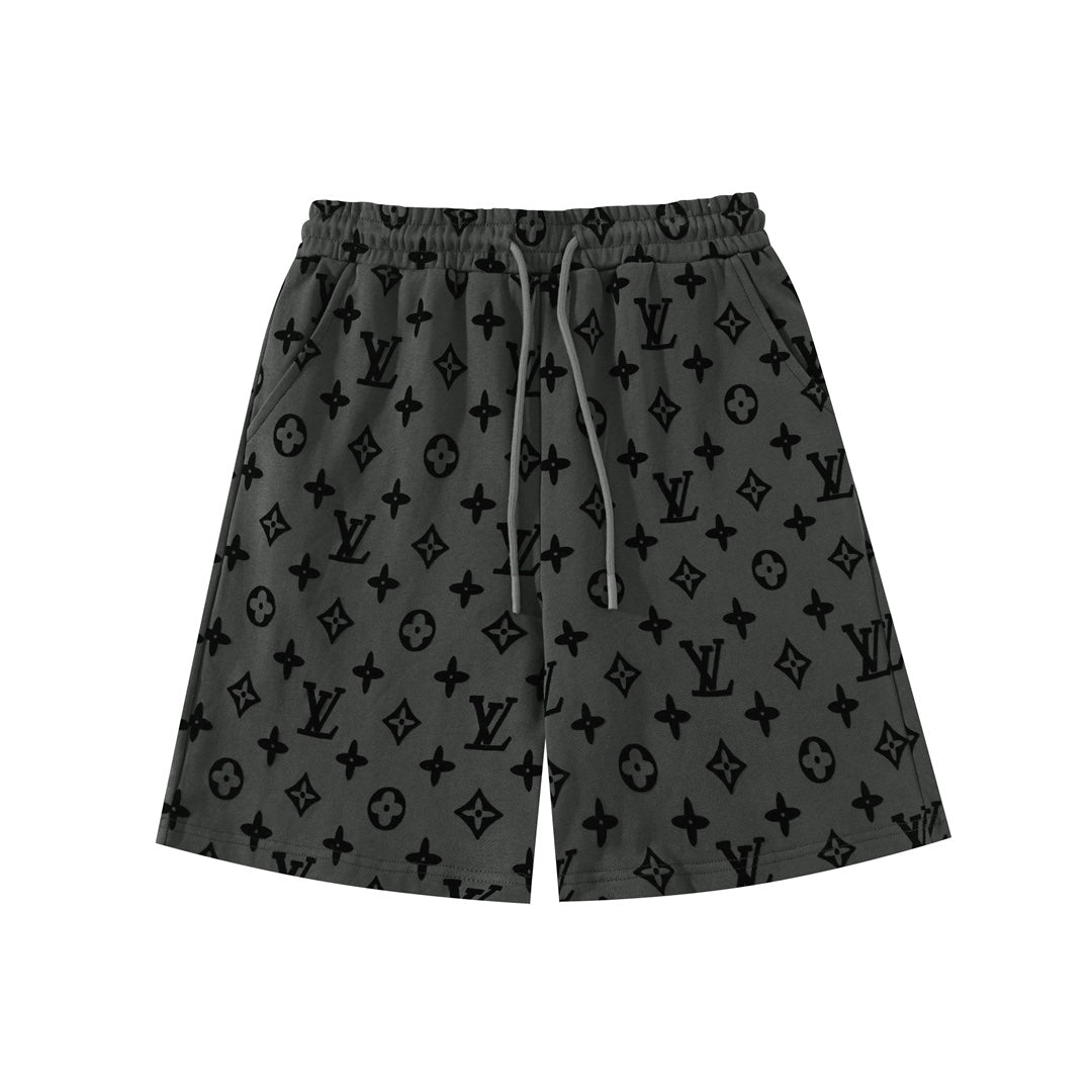 Louis Vuitton Monogram Flocked Luxury Shorts