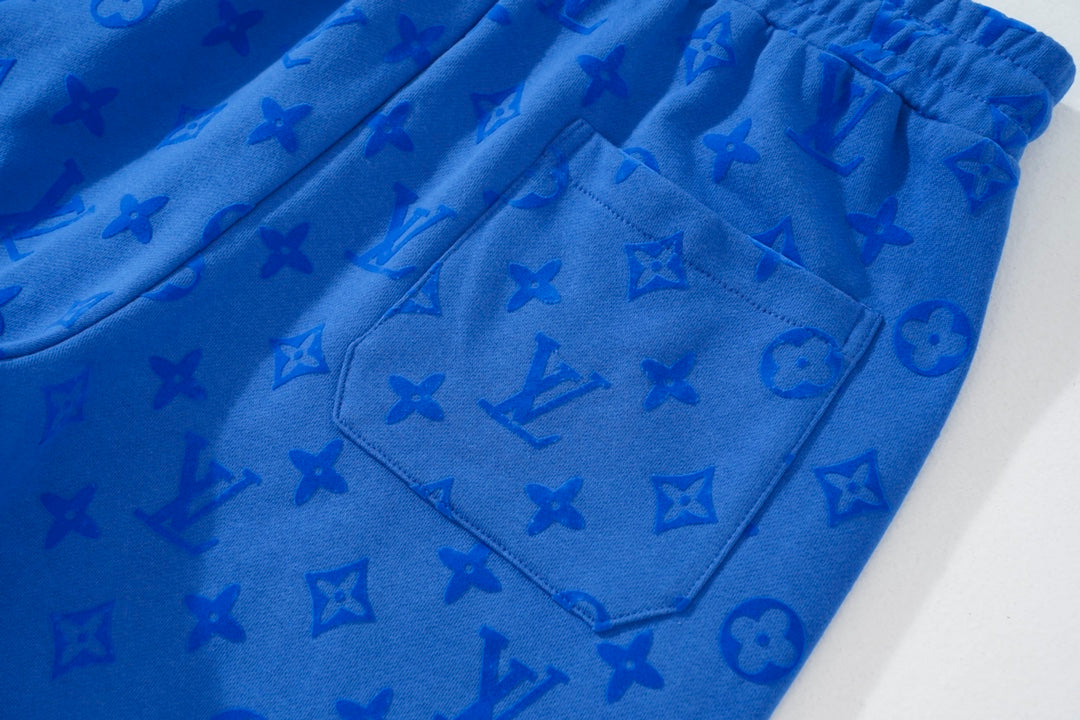 Louis Vuitton Monogram Flocked Luxury Shorts