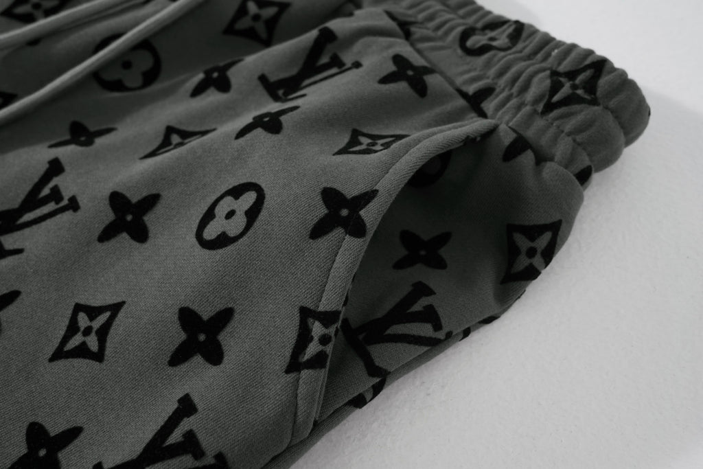 Louis Vuitton Monogram Flocked Luxury Shorts