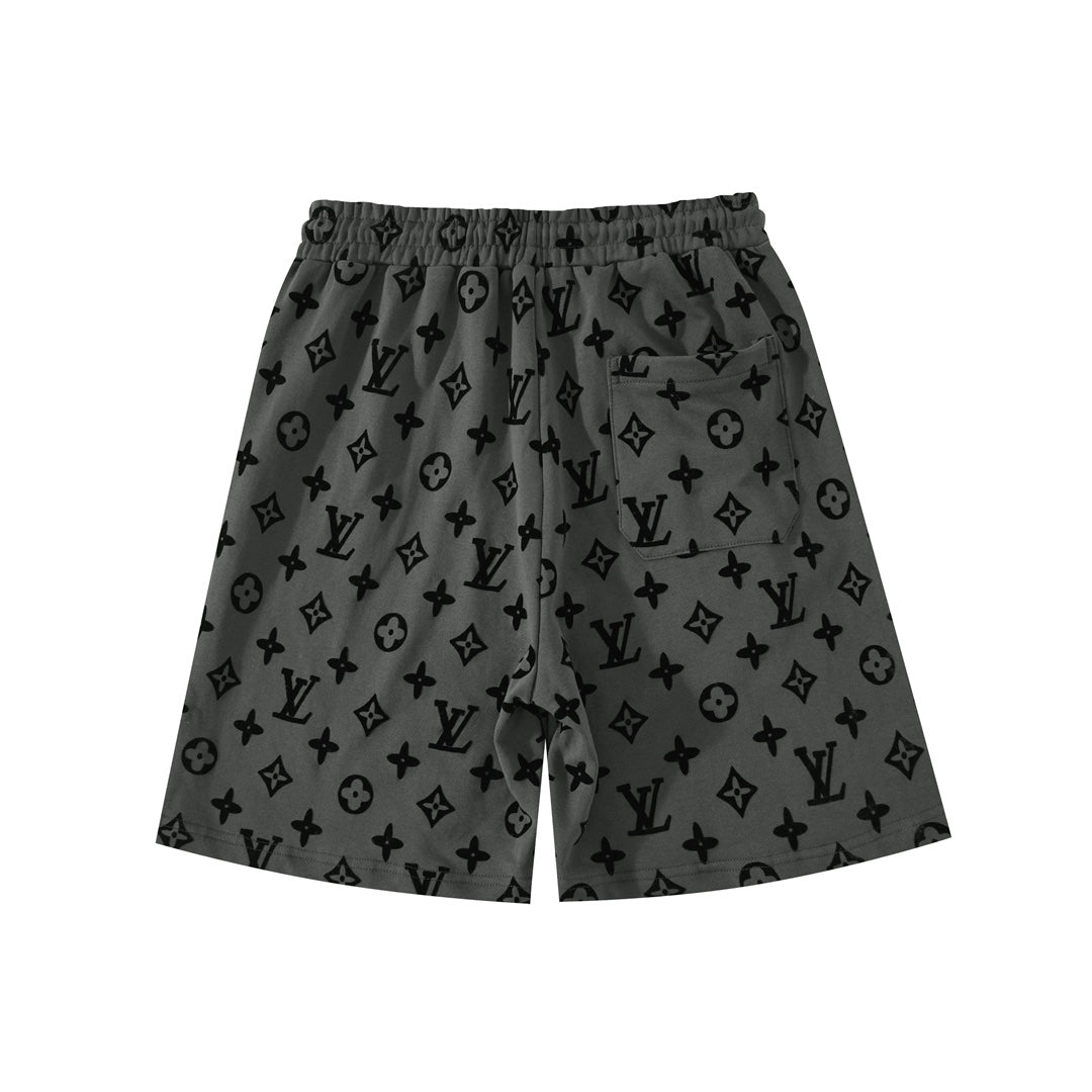 Louis Vuitton Monogram Flocked Luxury Shorts