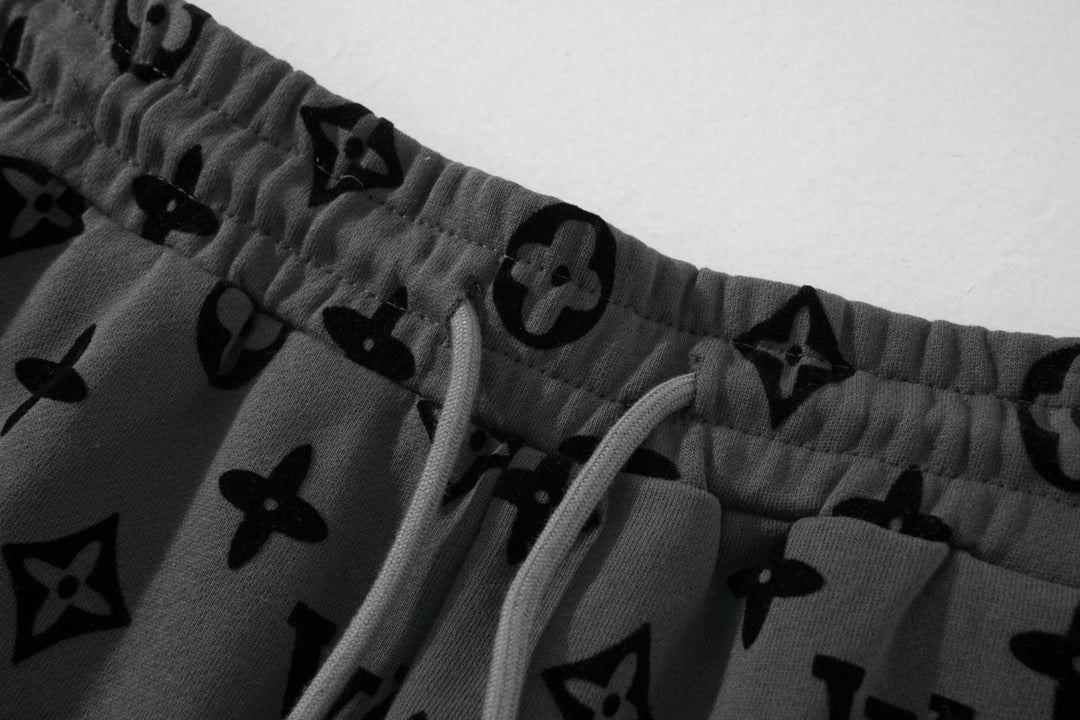 Louis Vuitton Monogram Flocked Luxury Shorts