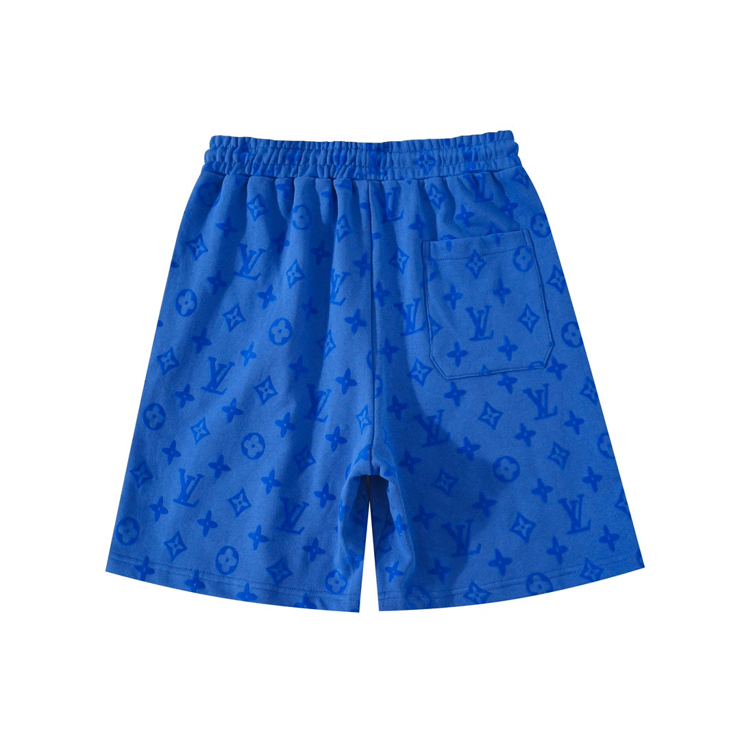 Louis Vuitton Monogram Flocked Luxury Shorts