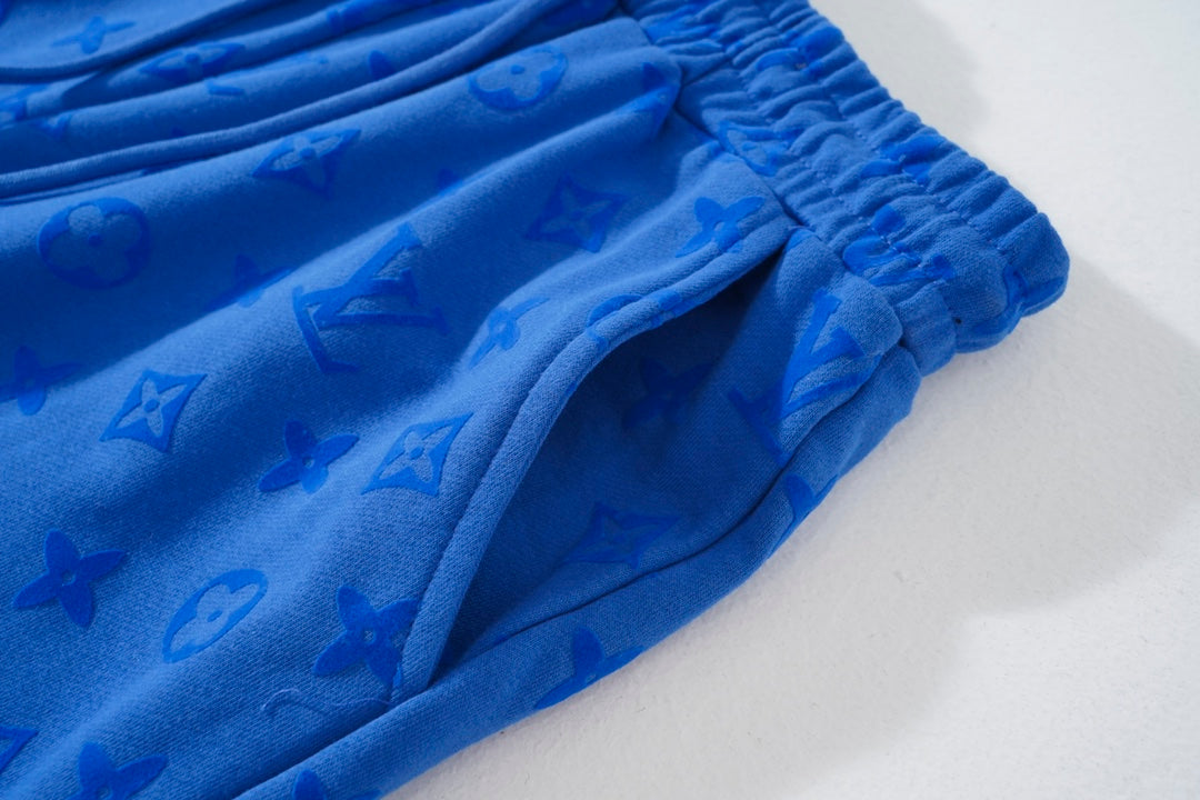 Louis Vuitton Monogram Flocked Luxury Shorts