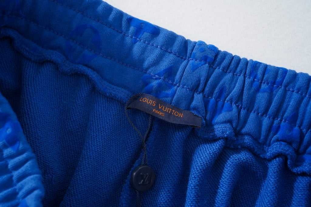Louis Vuitton Monogram Flocked Luxury Shorts