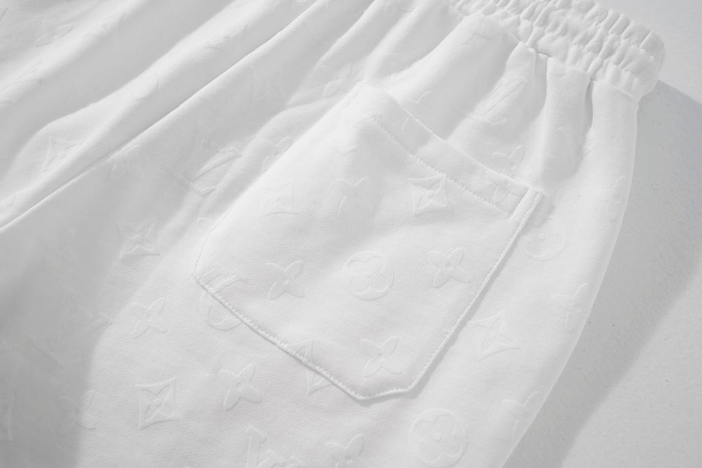 Louis Vuitton Monogram Flocked Luxury Shorts