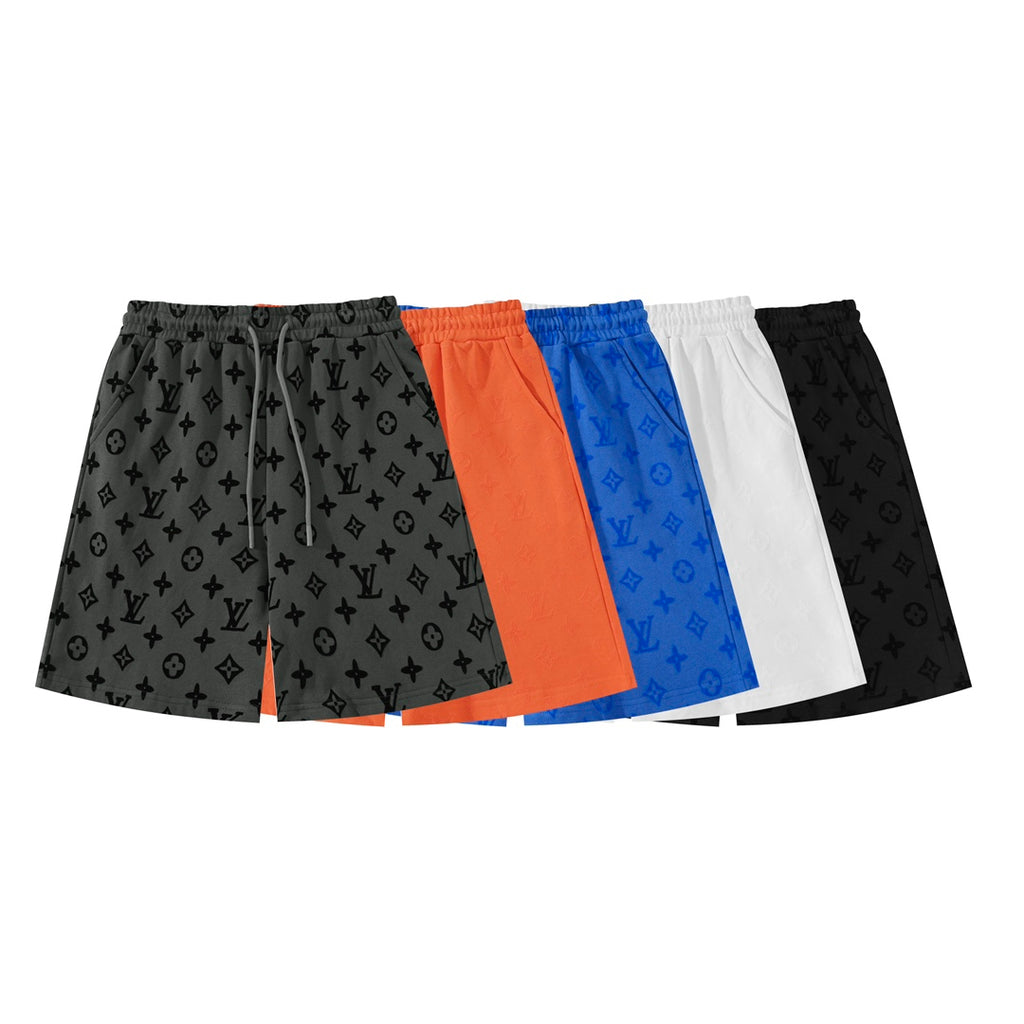 Louis Vuitton Monogram Flocked Luxury Shorts