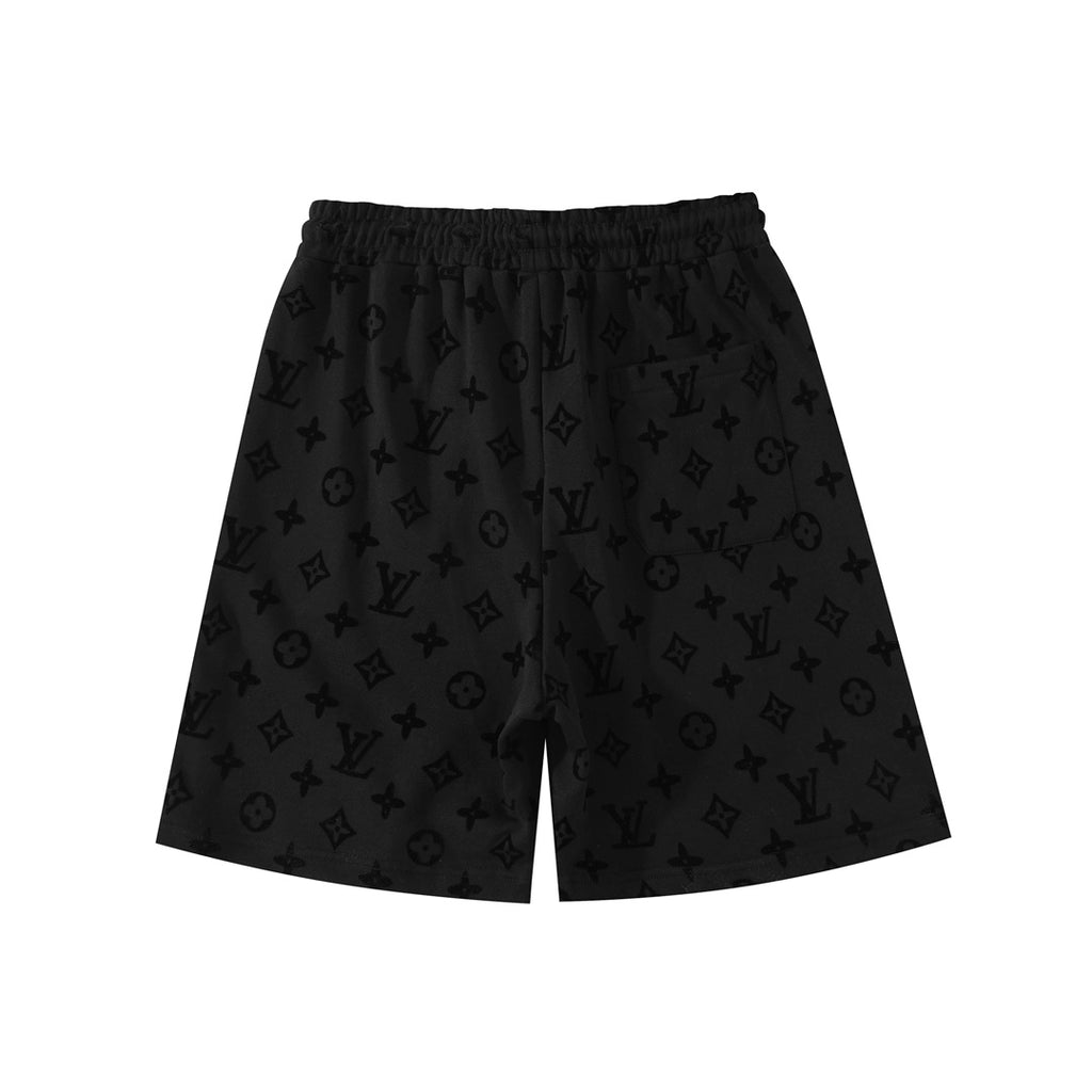 Louis Vuitton Monogram Flocked Luxury Shorts