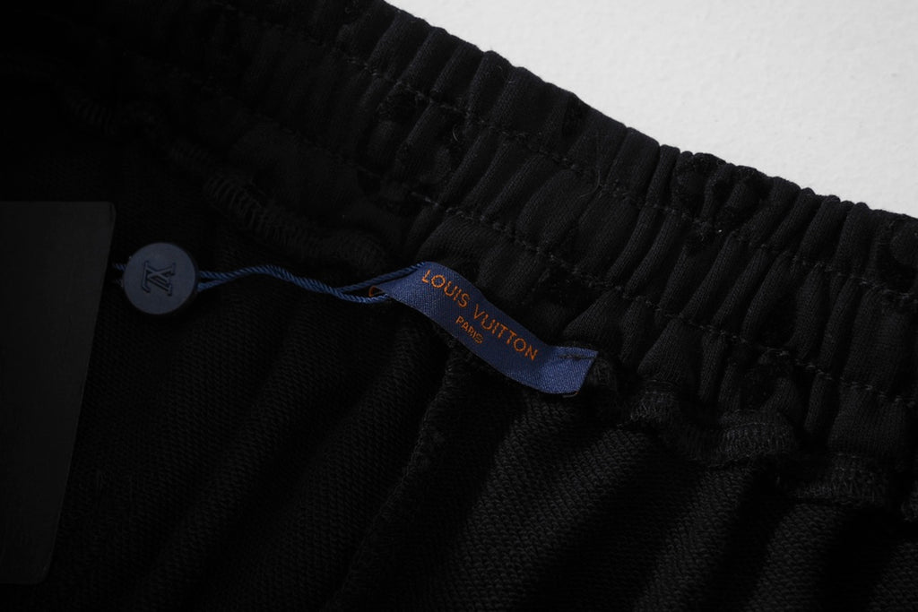 Louis Vuitton Monogram Flocked Luxury Shorts