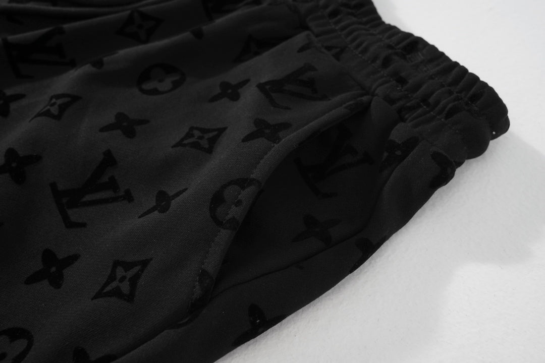 Louis Vuitton Monogram Flocked Luxury Shorts