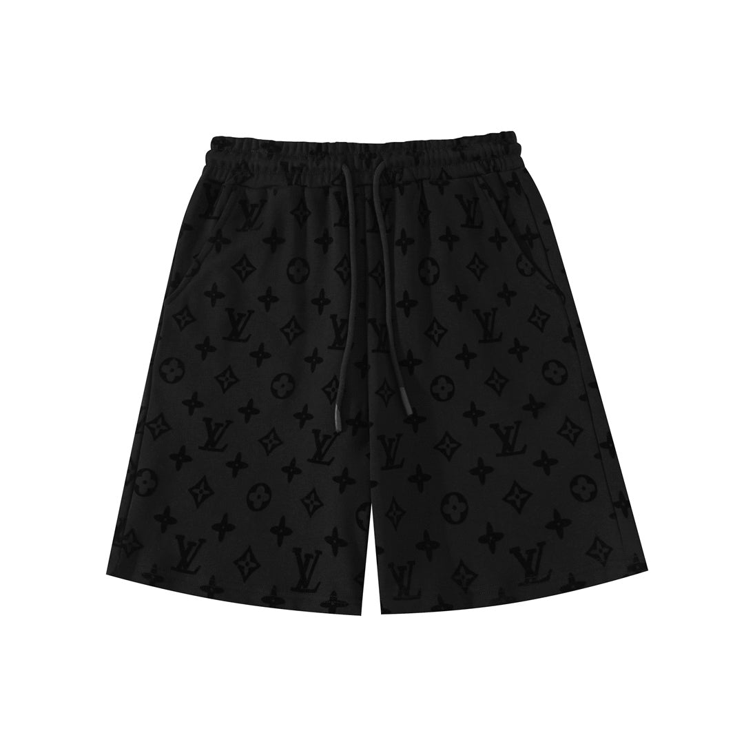 Louis Vuitton Monogram Flocked Luxury Shorts