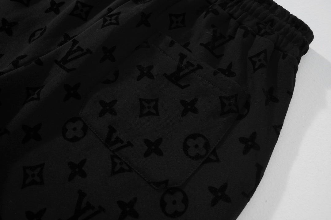 Louis Vuitton Monogram Flocked Luxury Shorts
