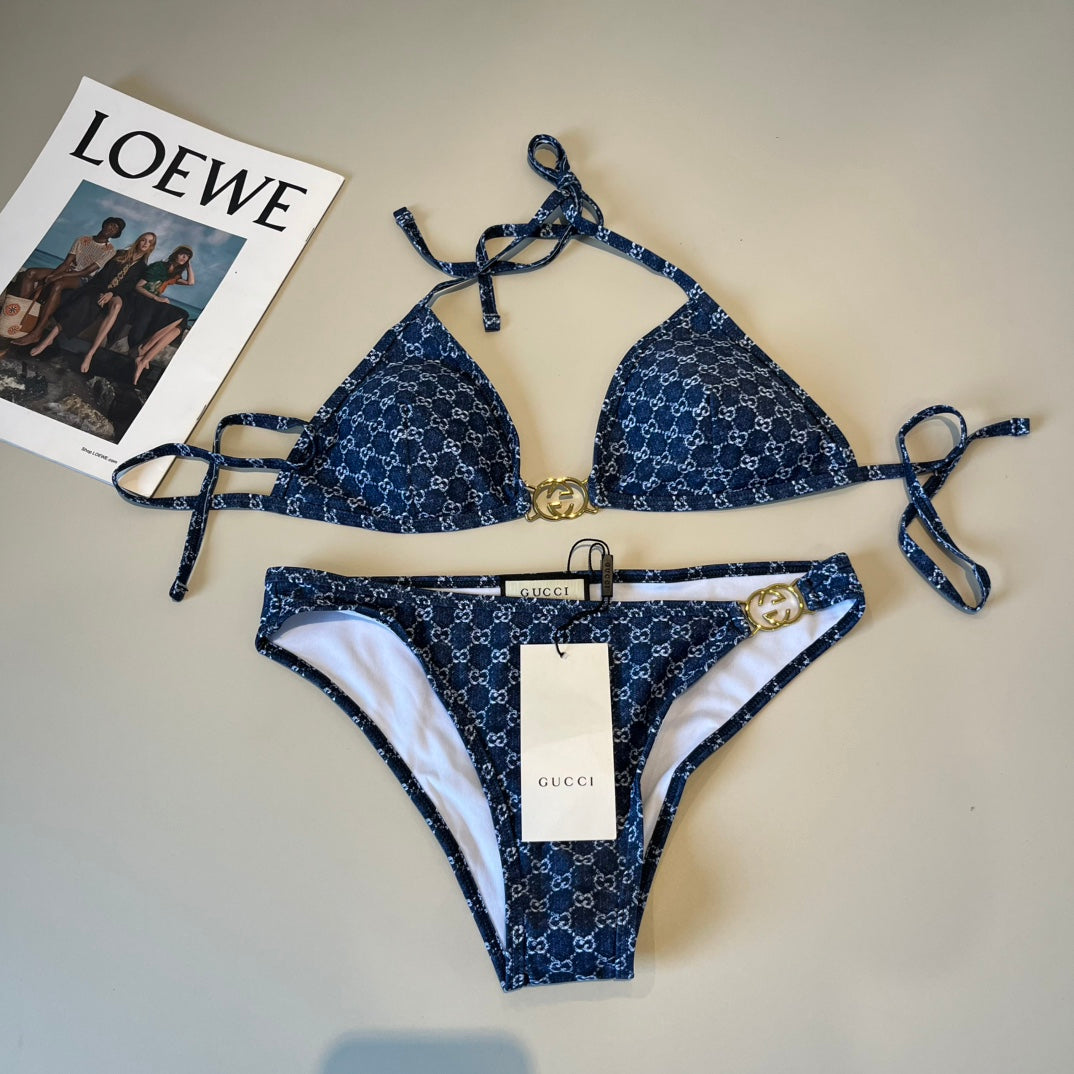 Woman's Gucci Two Piece Bathing Suit Set