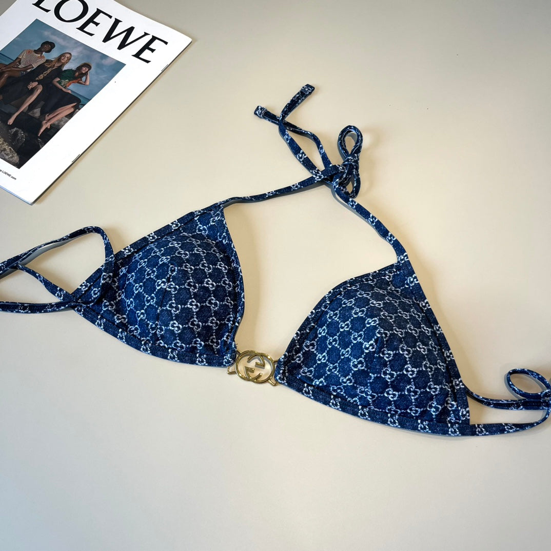 Woman's Gucci Two Piece Bathing Suit Set