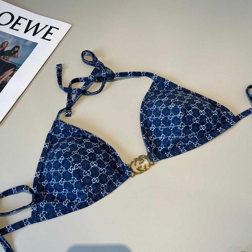 Woman's Gucci Two Piece Bathing Suit Set