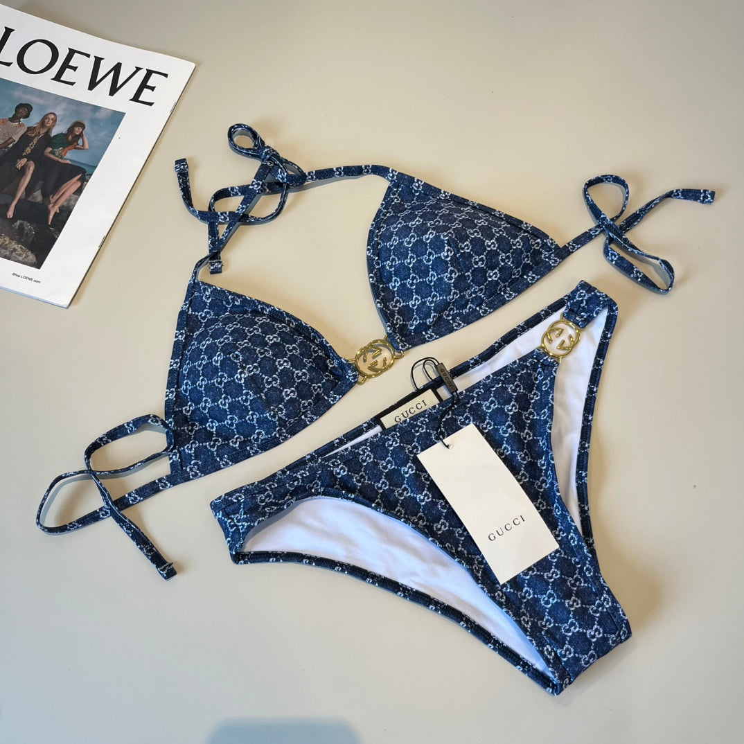 Woman's Gucci Two Piece Bathing Suit Set